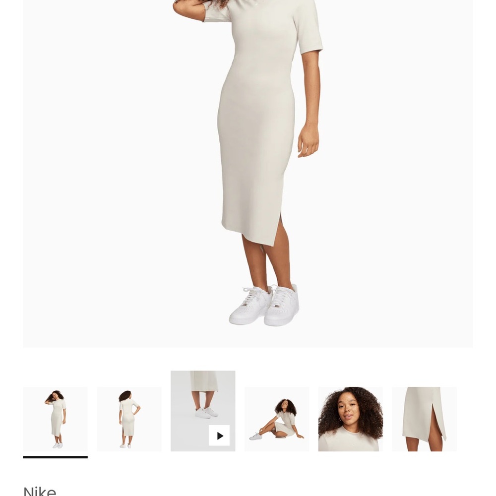 Nike Women's Cream Midi Dress